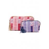 HIRO POUCH SET OF 2 JAVA BORDER