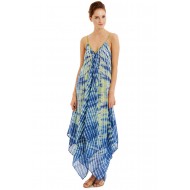 SCARF DRESS SHIBORI DYE 