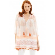 SERAFINA TUNIC W POM POMS NAGMA