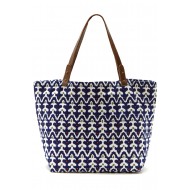 REVERSIBLE BEACH BAG TARTAR/FEDAR  