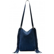 SUEDE CROSS BODY BAG  