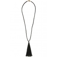 WALDO CRYSTAL TASSEL NECKLACE  