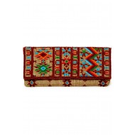 GALA CLUTCH LINEN EMB STUART