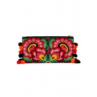 ZIP LINEN EMB CLUTCH AGATHA
