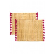 PLACEMAT SET OF 2 STRAW