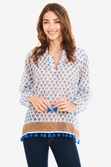 JOSEPHINA TUNIC W TASSELS LUBERON