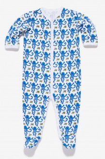 INFANTS SNAP PAJAMA SUIT MONKEY