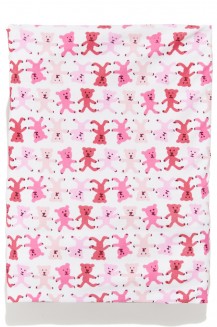 CRIB FITTED SHEET JERSEY LITTLE TEDDY