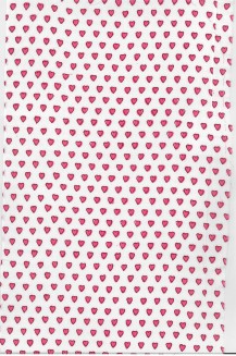 CRIB FITTED SHEET JERSEY HEARTS