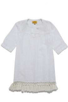 GIRLS SERAFINA TUNIC W LUCKNOW EMB W CROCHET