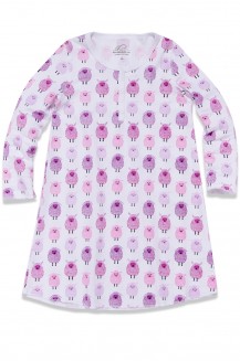 GIRLS L/S JERSEY DRESS THE WOOLIES