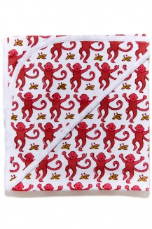 INFANTS SWADDLE BLANKET MONKEY