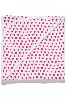 INFANTS SWADDLE BLANKET HEARTS