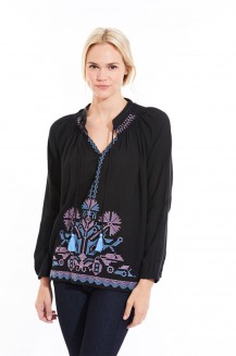 NADIA EMB TOP SOLID