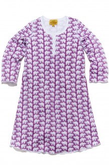 GIRLS L/S JERSEY DRESS HATHI