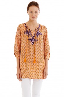 ZADIE TUNIC KALEI SILK 