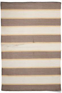 DHURRIE RUG 2 COLOR STRIPE