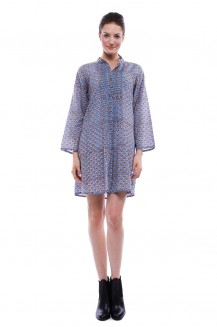 Nime Dress Paiis Blue/Brown