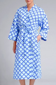 Bathrobe Jemina Blue