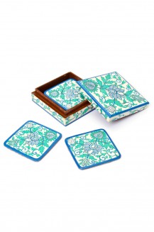 Coaster Set Amanda Turqoise