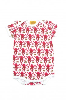 Baby Onesie Suit Monkey Pink